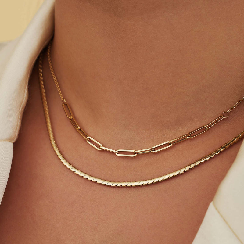 Isabel Bernard Aidee Femmes Collier Or 14 carats IB340081-zoom-