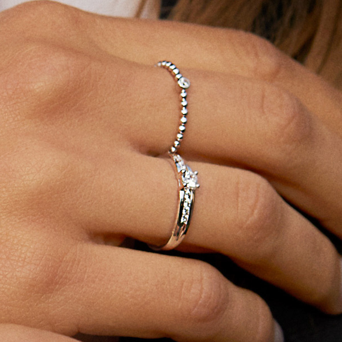 Isabel Bernard 14 Karaat Witgouden Saint Germain Clément Ring IB4105128-50 (Maat: 50)