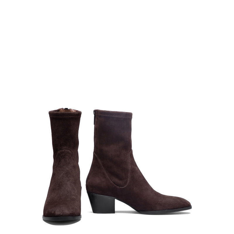 Isabel Bernard Vendôme Ines Bottines stretch brunes en daim IB53013-130-38-zoom-
