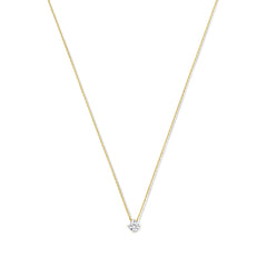 Beloro Jewels Regalo d'Amore 9 karat gold necklace and bracelet gift set with zirconia stones BO90048