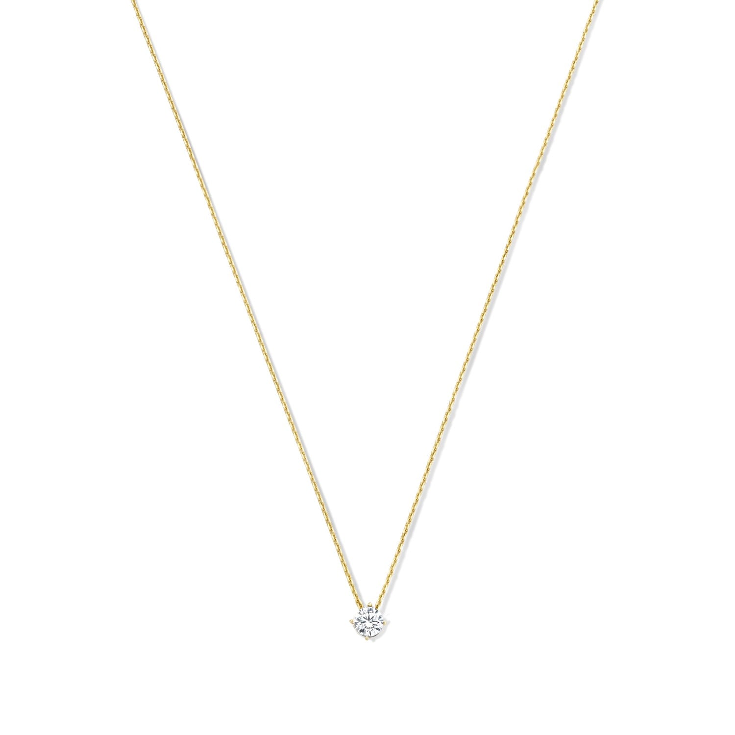 Beloro Jewels Regalo d'Amore 9 karat gold necklace and bracelet gift set with zirconia stones BO90048