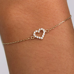 Beloro Jewels Monte Napoleone Valentina 9 karat bracelet with zirconia BO320042