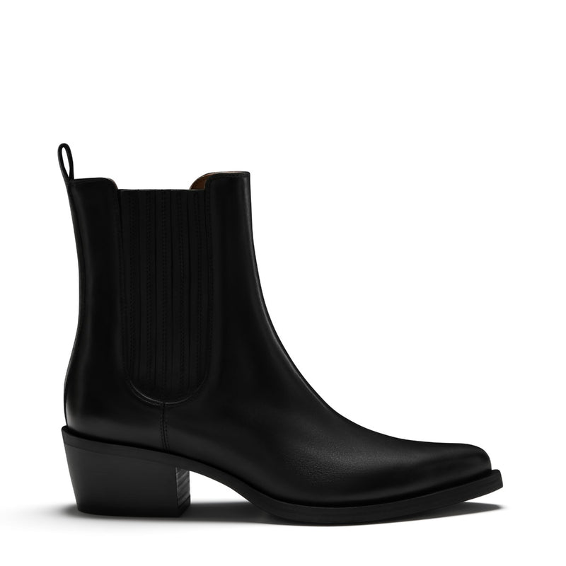 Isabel Bernard Bottes Amandine en cuir de veau noir IB53010-001-38-zoom-