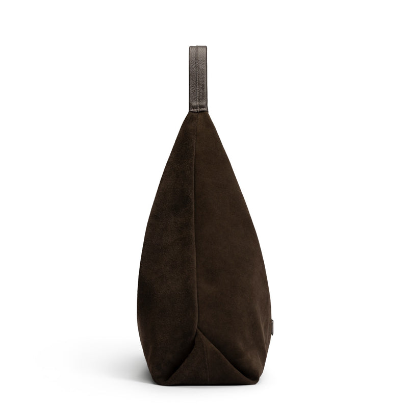 Isabel Bernard Honoré Grace sac bandoulière en suède marron foncé IB25093-131-zoom-