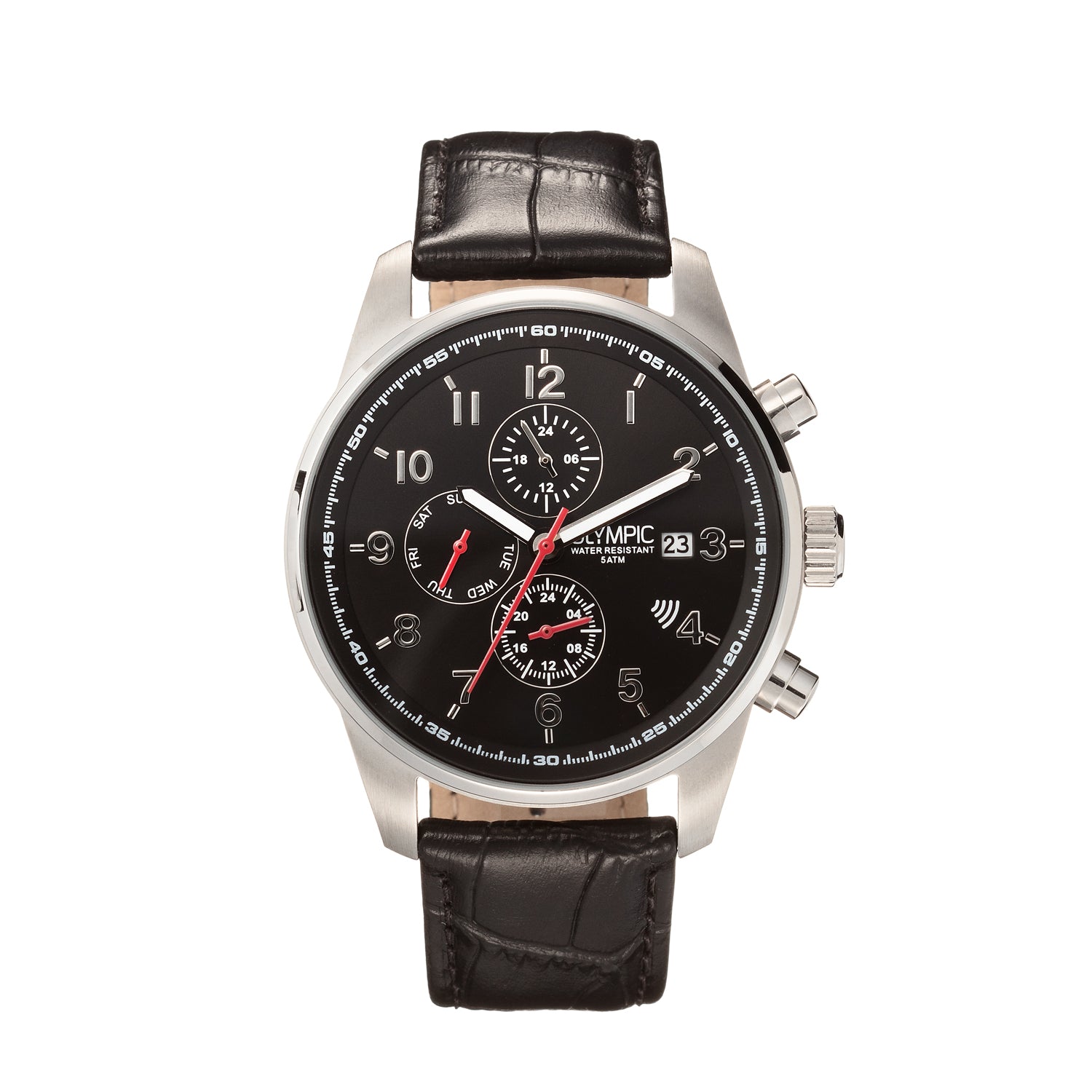 Olympic Black Men's Watch 2002-OL89HSL046