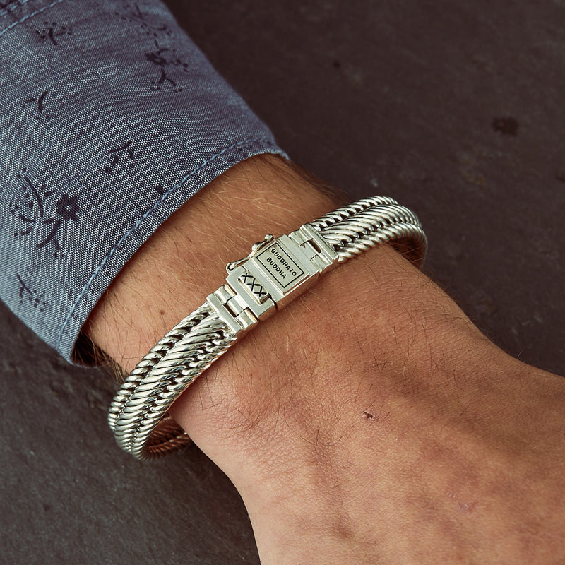 Buddha to Buddha Edwin Femmes/Hommes/Unisexe Bracelet Argent BTBJ155-E-zoom-