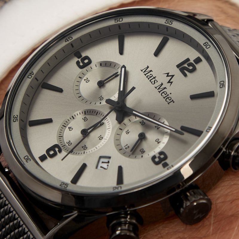Mats Meier Grand Cornier Chronograph Men's Watch Gun Metal MM00136-zoom-