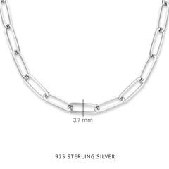 Parte Di Me Bibbiena Poppi Felice 925 Sterling Silver Schakel Necklace PDM34091
