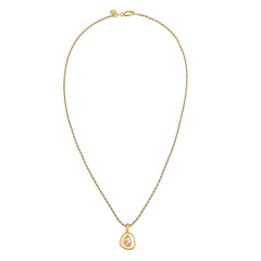 Elli 925 Sterling Silver Link Chain Necklace with Gemstone 2004-BF-0007869-001