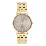 OOZOO Vintage Montre Femme Or et Taupe C20408