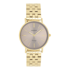 OOZOO Vintage Gold and Taupe Women's Watch C20408