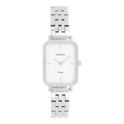OOZOO Vintage Montre Femme Argentée et Blanche C20416