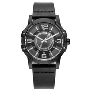 G-STAR Constructed Montre Homme en Cuir Noire GSW.506.02
