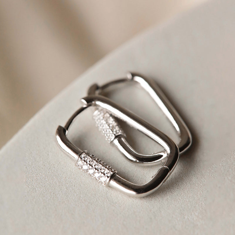 Karma Femmes Créoles Argent H61S-zoom-