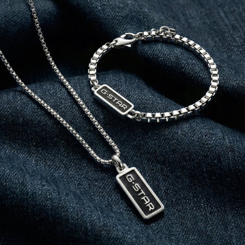 G-Star Floatcore Bracelet argenté Box Chain GSJ.100.05-zoom-