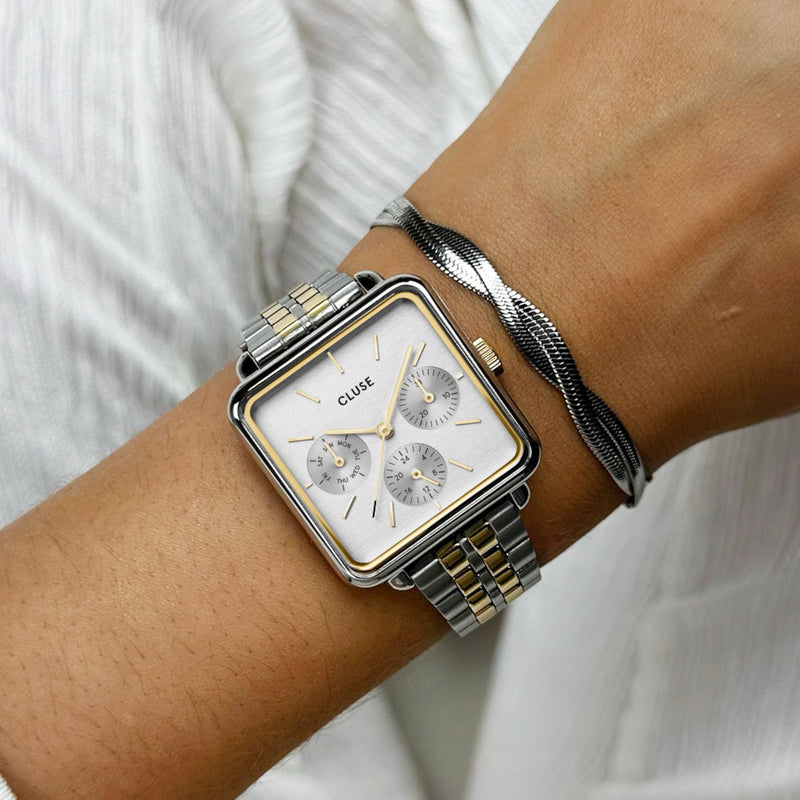 CLUSE La Tétragone Femmes Montre Argent CW13803-zoom-