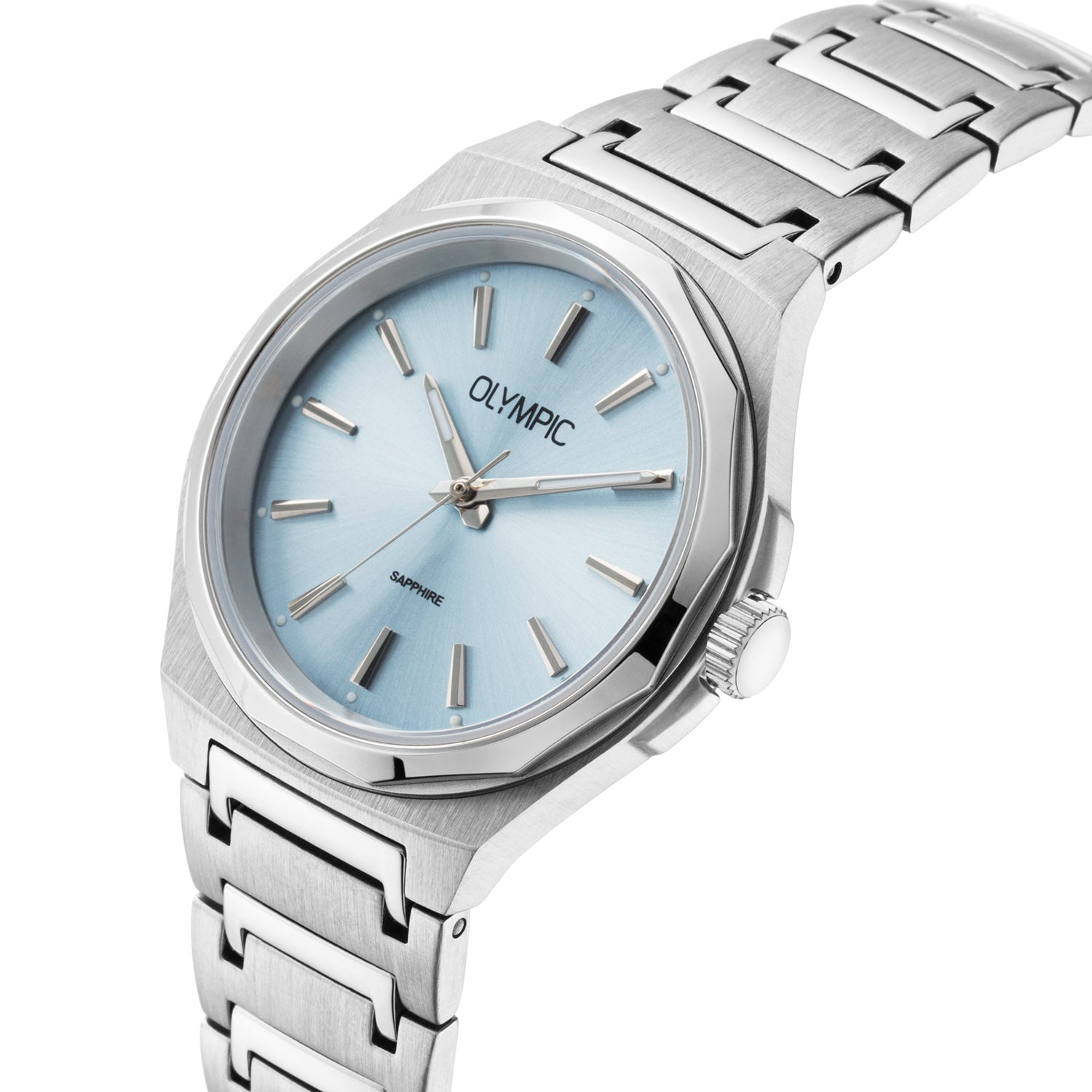 Olympic Momentum Silver and Blue Women's Watch OL66DSS026