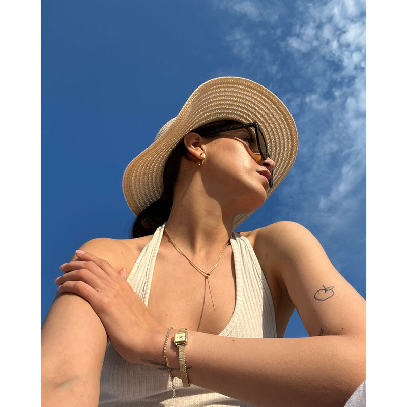 Daniel Wellington Quadro Femmes Montre Or DW00100656-zoom-