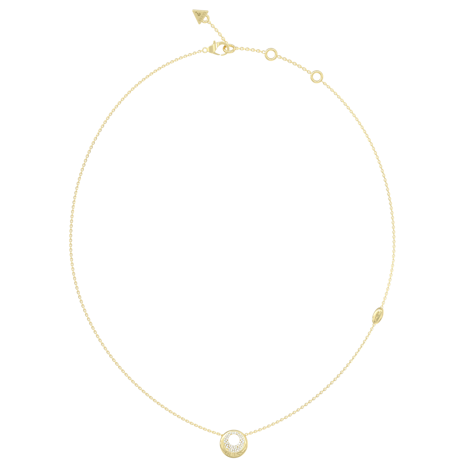 Guess Moon Drops Gold-coloured Necklace JUBN06245JWYGT-U