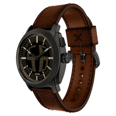 Fossil Machine Round Black Dial Watch FS6165