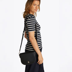 Tommy Hilfiger Logotape Black Crossbody Bag AW0AW17184BDS