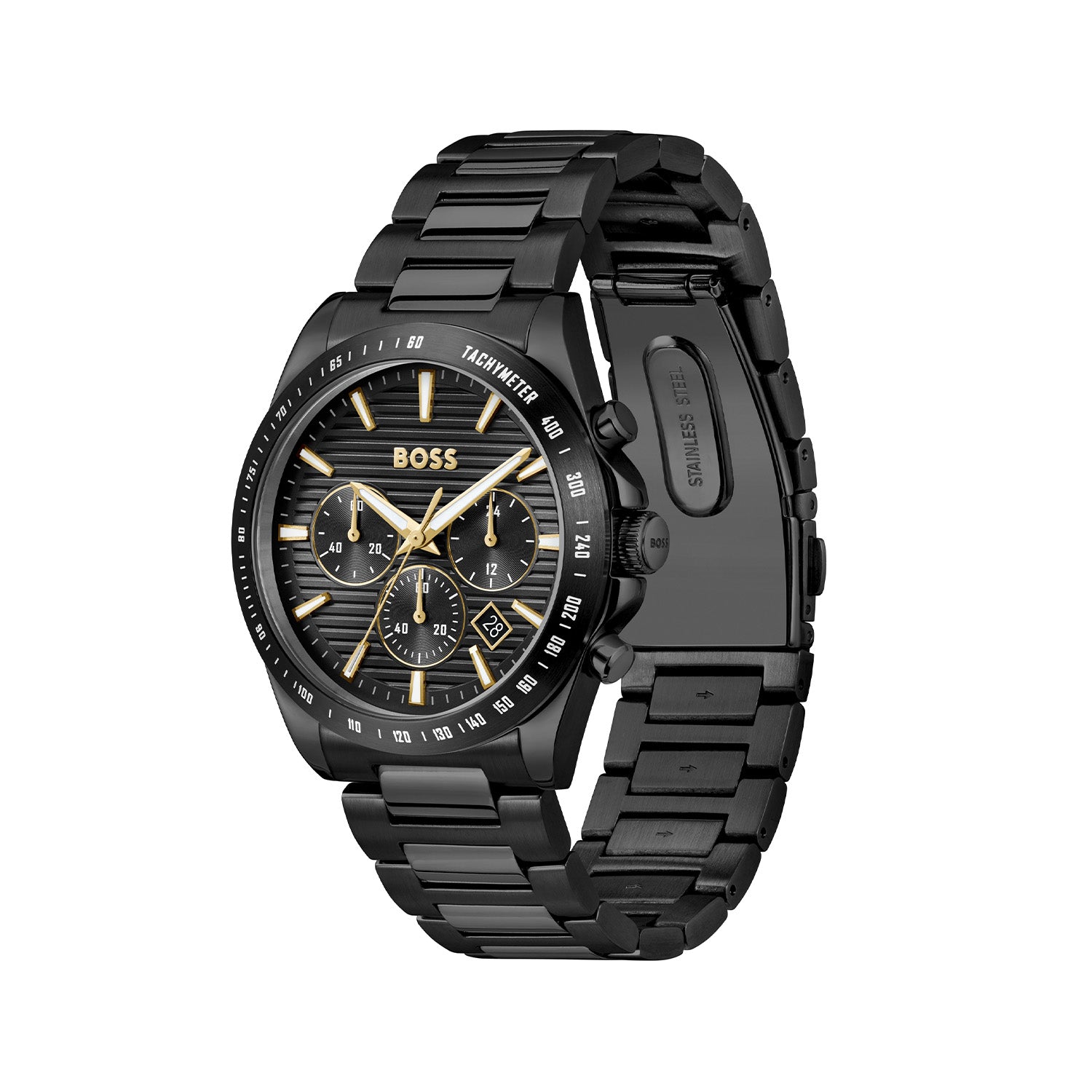 Hugo Boss Strike Chrono Black Men's Watch HB1514291