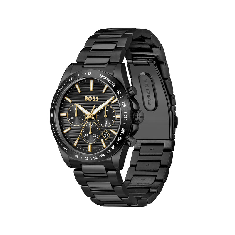 Hugo Boss Strike Chrono Montre Homme Noire HB1514291-zoom-
