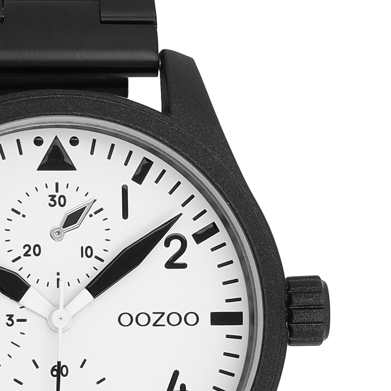 OOZOO Timepieces Montre Homme Noir et Blanc C11508-zoom-