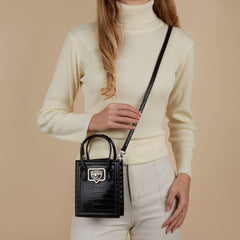 Chiara Ferragni Eyelike Black Crossbody Bag 75SB4BB8-ZS728-899