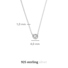 Violet Hamden Venus 925 Sterling Silver Necklace with Birthstone VH340009-JUL