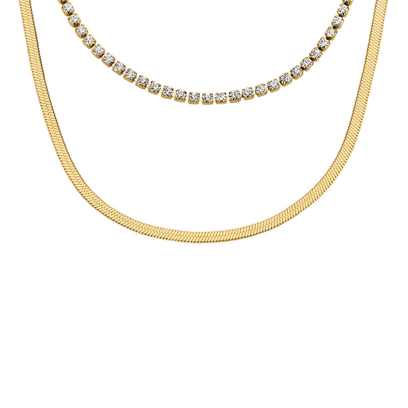 Fossil Ellis Stainless Steel Necklace JF04939710-zoom-