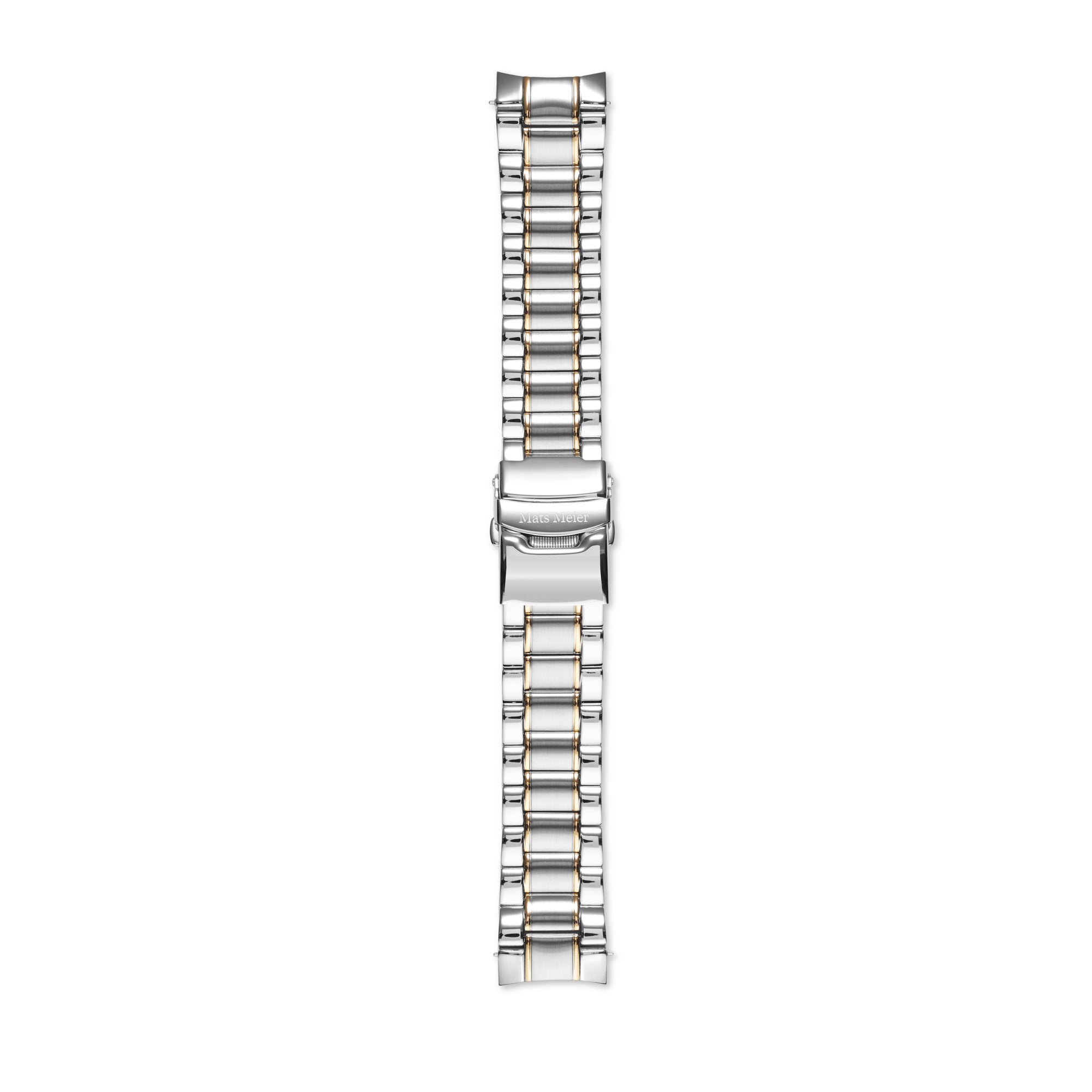 Mats Meier Strap 22mm Zilverkleurig/Goudkleurig MM43002