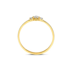Beloro Jewels Monte Napoleone Delphine 9 karat gold ring with zirconia stones BO330055-56