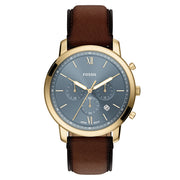 Fossil Neutra Round Blue Dial Watch FS6162