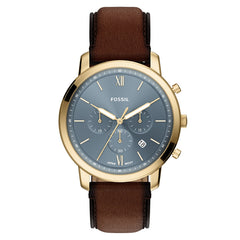 Fossil Neutra Round Blue Dial Watch FS6162