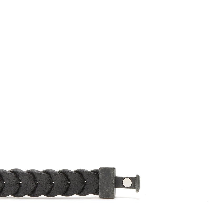 Josh Vintage Bracelet Noir 24941-BRA-VB/BLACK/L-zoom-