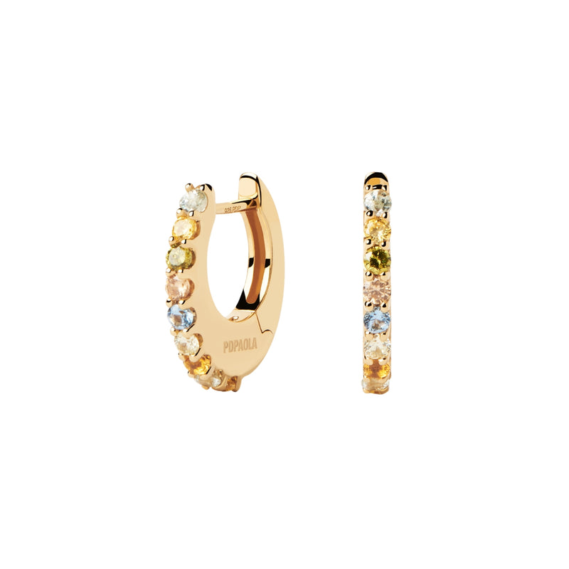 P D Paola Color Boucles d'oreilles Plaqué or 18 carats AR01-B90-U-zoom-