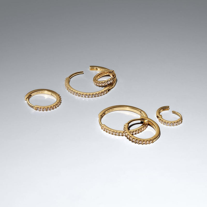 Pandora Timeless Créoles Scintillantes Plaquées Or 264652C01-zoom-