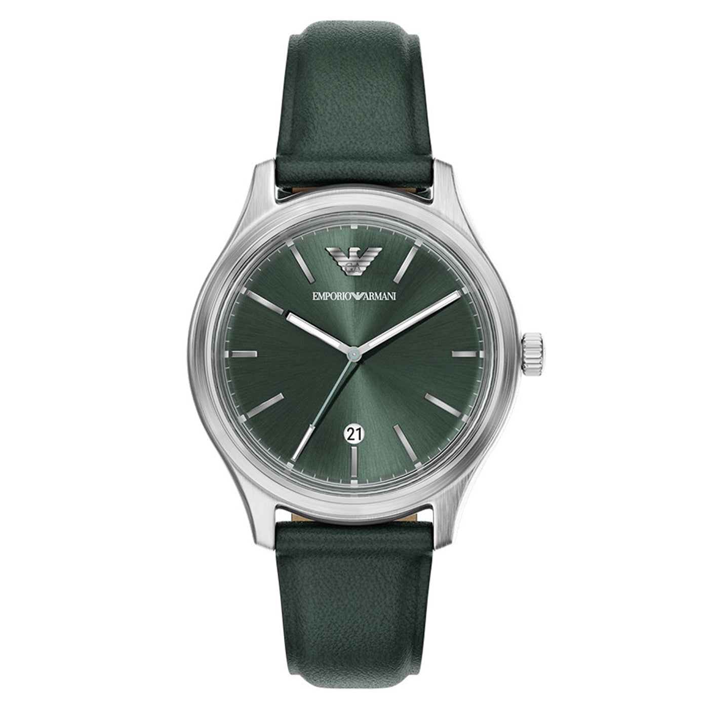 Emporio Armani Round Green Dial Watch AR11749