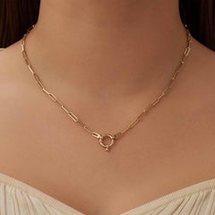 Isabel Bernard Cadeau d'Isabel 14 karat gold link necklace and link bracelet gift set IB90184