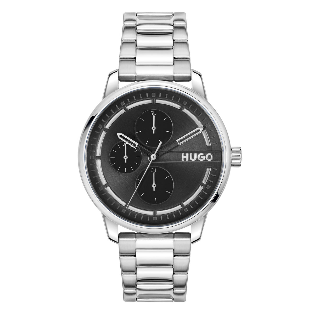 Hugo Boss HUGO #STAMP MULTI Zwart Heren Horloge 2002-HU1530368