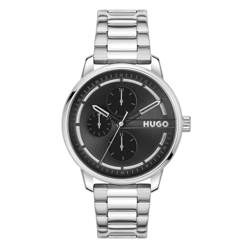 Hugo Boss HUGO #STAMP MULTI Zwart Heren Horloge 2002-HU1530368-zoom-
