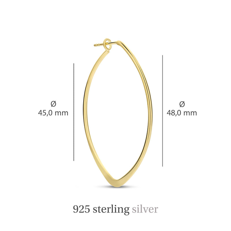 Violet Hamden Sisterhood Feminine Créoles en Argent 925 Sterling Plaqué Or VH360027-zoom-