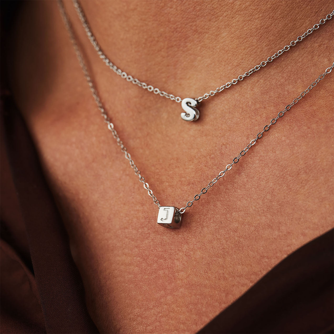 Selected Jewels Julie Chloé 925 sterling zilveren initial ketting SJ1010101-A