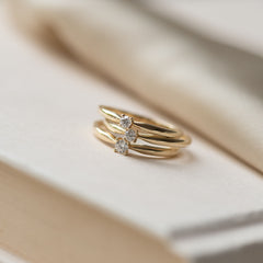 Isabel Bernard De la Paix Céline 14 Carat Gold Ring | diamond 0.05 ct | IBD330001-48