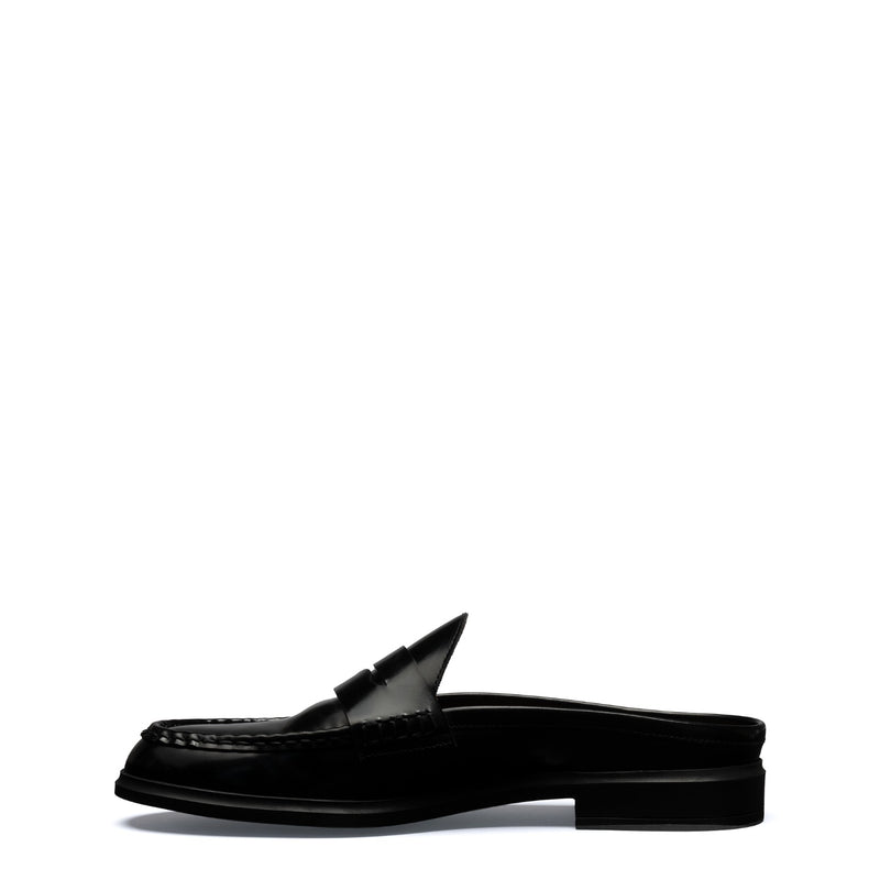 Isabel Bernard Vendôme Blandine mules noires en cuir spazzolato IB51016-601-35-zoom-
