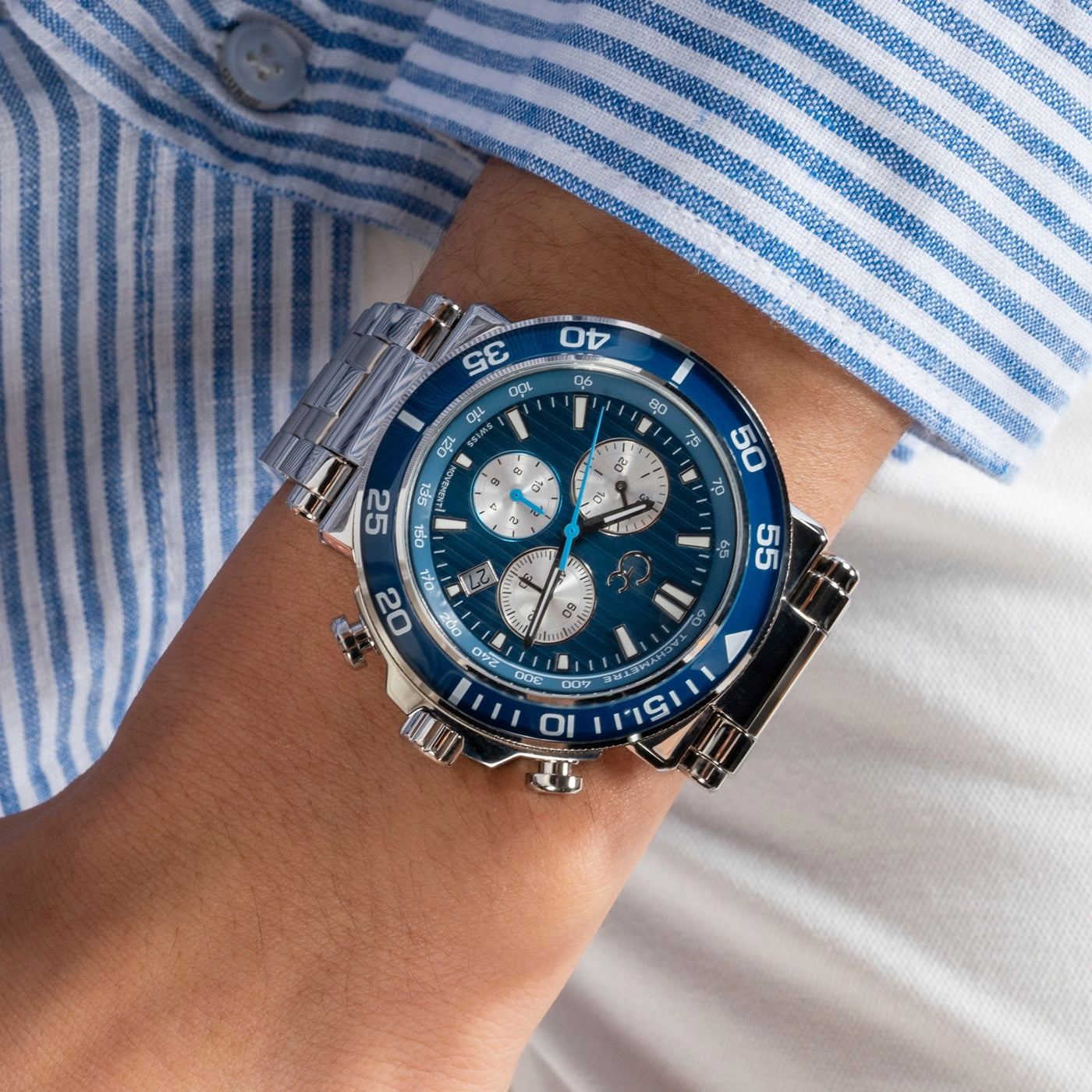 Gc Watches One Sport Silver Watch Z14011G7MF
