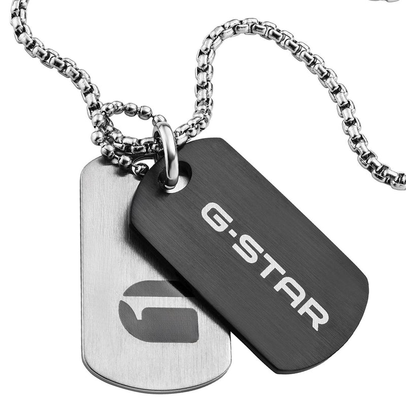 G-Star M-Tag Collier argenté GSJ.101.02-zoom-