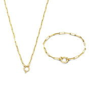 Isabel Bernard Cadeau d'Isabel Coffret cadeau collier maille et bracelet maille en or 14 carats IB90184