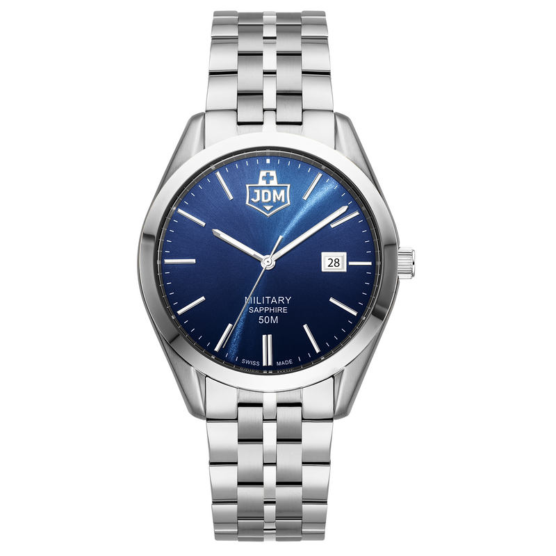 JDM Military Interlaken Gents Blue Sunray Men's Watch JDM-WG023-02-zoom-